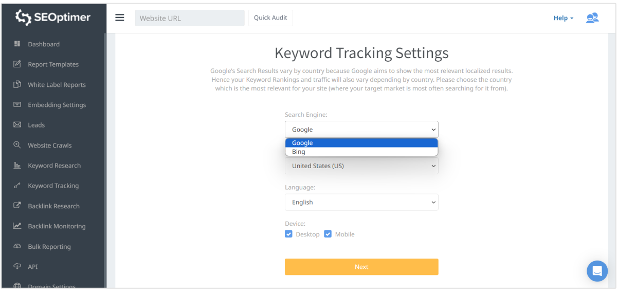 Keyword-Tracking-Tool
